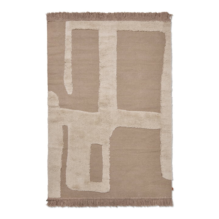 Alley Wool rug large, natural by ferm Living