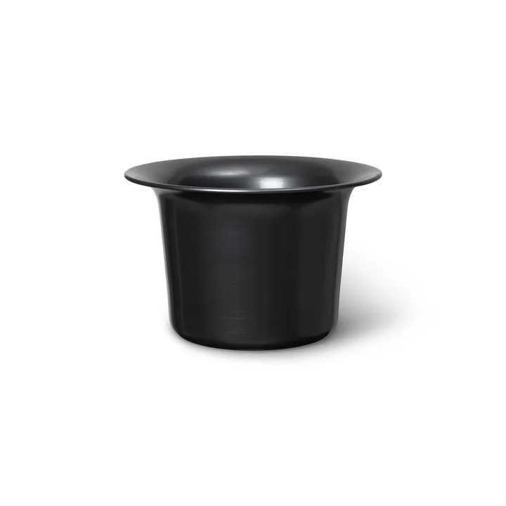 Spun Aluminum jar, blackened aluminum by Ferm Living