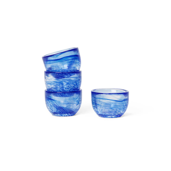 Tinta Egg cup (set of 4), blue from ferm Living