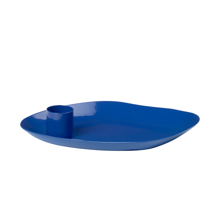 Mie Candle tray, intense blue from Broste Copenhagen