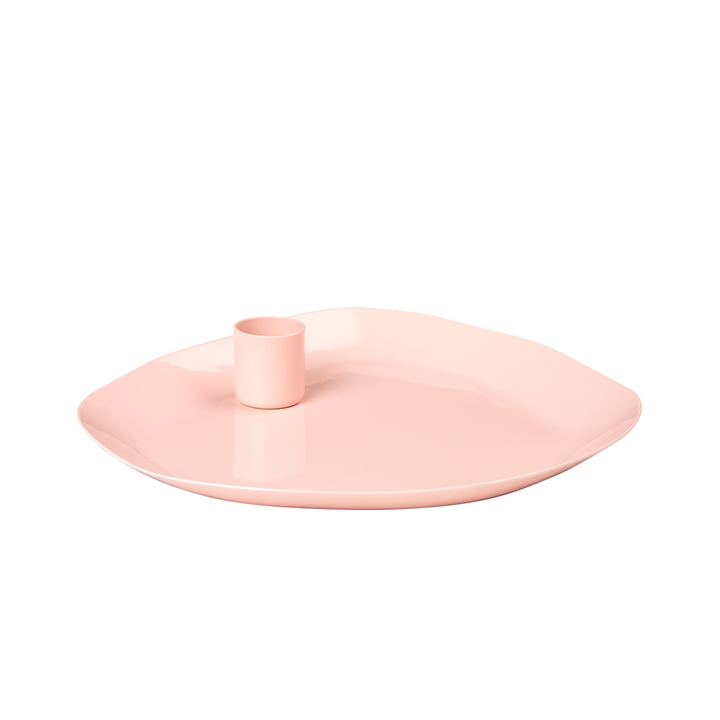 Mie Candle tray, pale blush from Broste Copenhagen