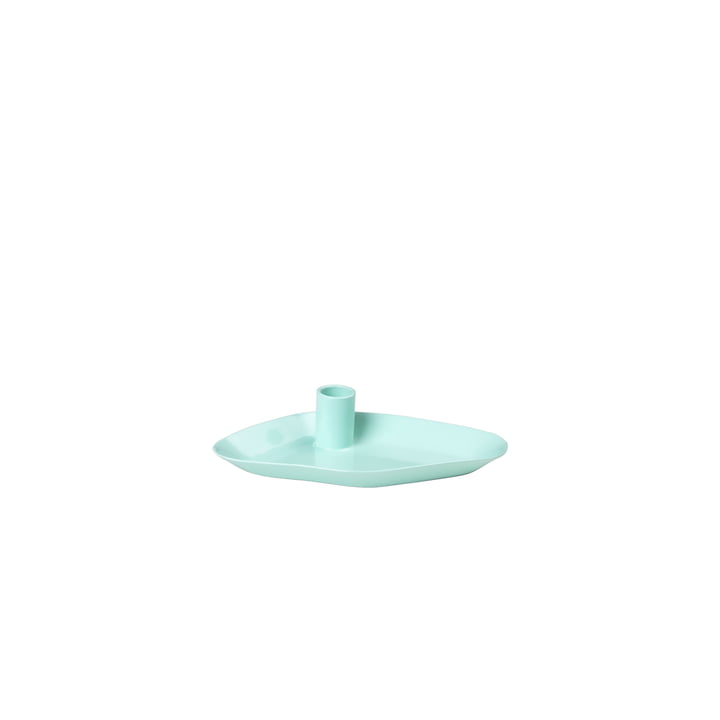 Mie Candle tray, mini, light turquise from Broste Copenhagen
