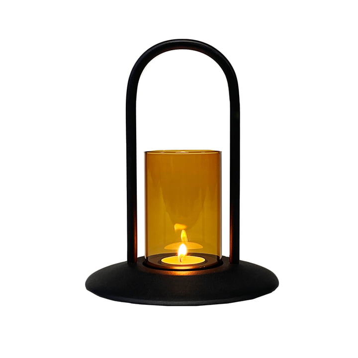Blaze Lantern small by Vitra in the version black / amber