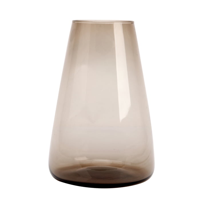 Dim Smooth Vase large from XLBoom in color smoke grey