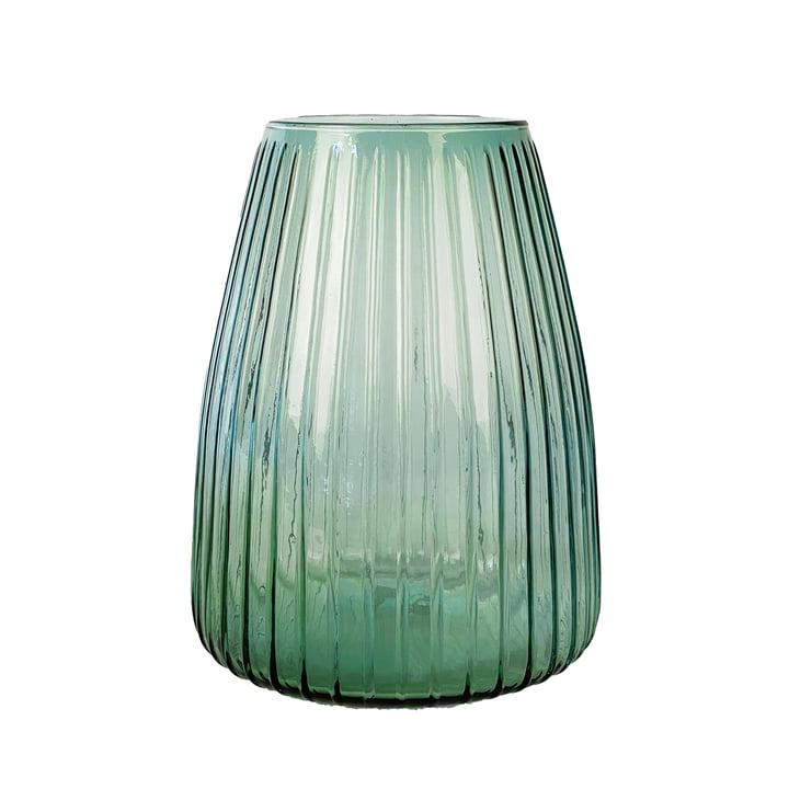 Dim Stripe Vase medium from XLBoom in the version light green