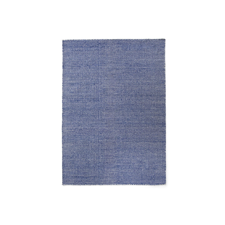 Moiré Kelim Carpet 140 x 200 cm, blue from Hay