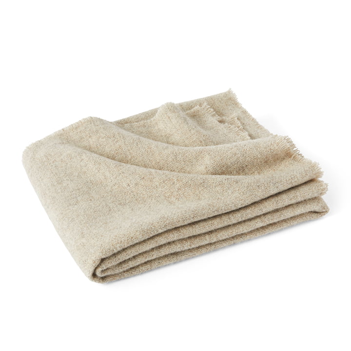 Mono wool blanket, 130 x 180 cm, cream melange by Hay