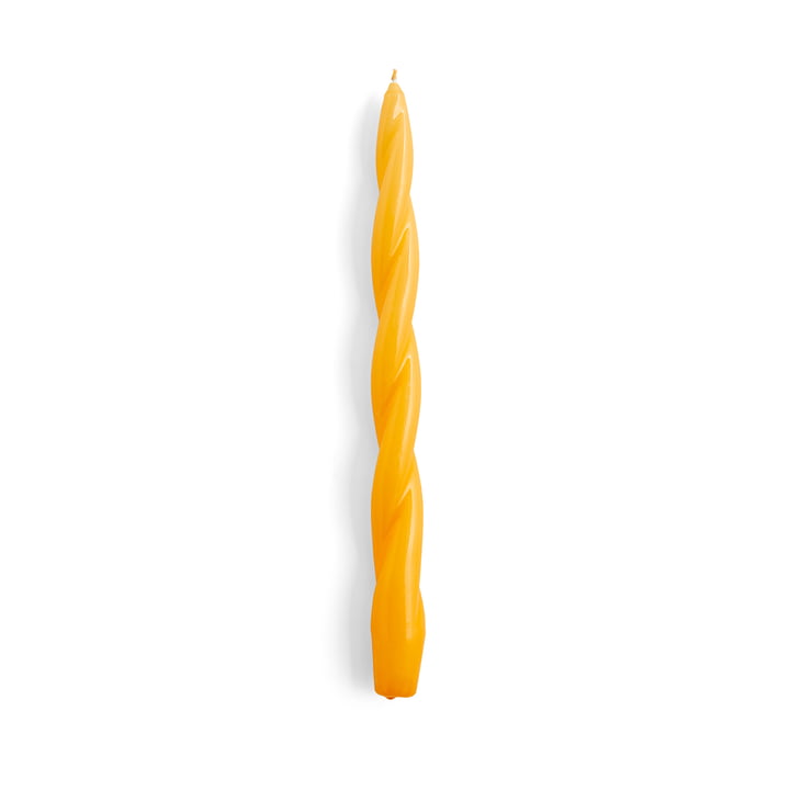 Spiral Stick candles, h 29 cm, warm yellow (soft twist) from Hay