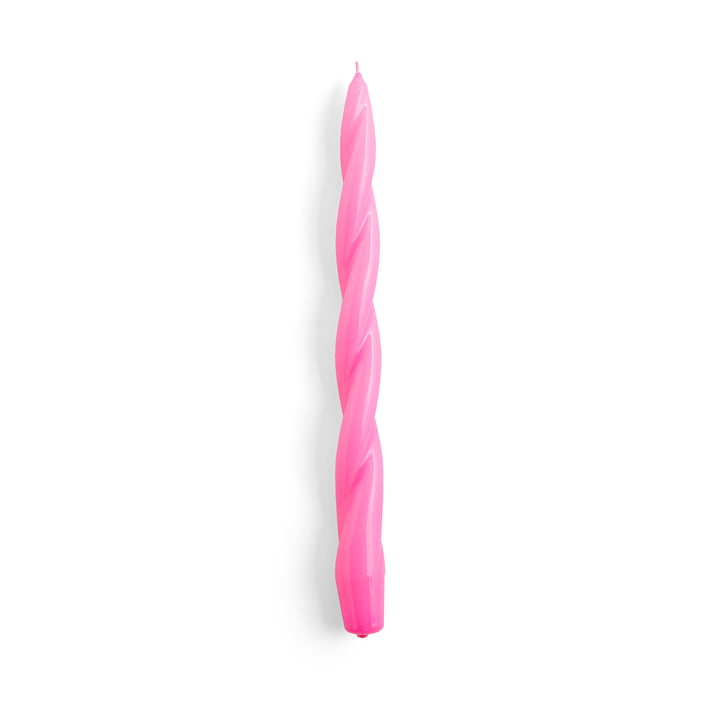 Spiral Stick candles, H 29 cm, dark pink from Hay