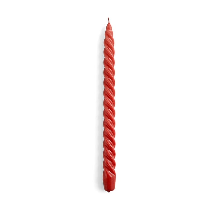 Spiral Stick candles, h 29 cm, burgundy from Hay