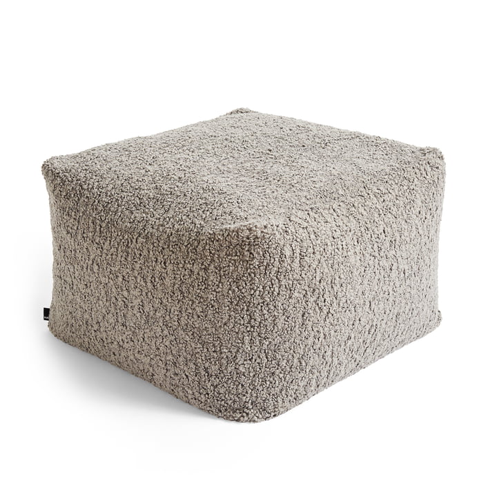Snug Pouf, H 40 cm, gray from Hay