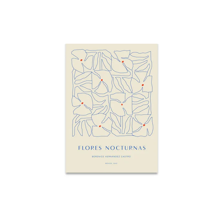 Flores Nocturnas 01 Poster in the version 30 x 40 cm from Paper Collective
