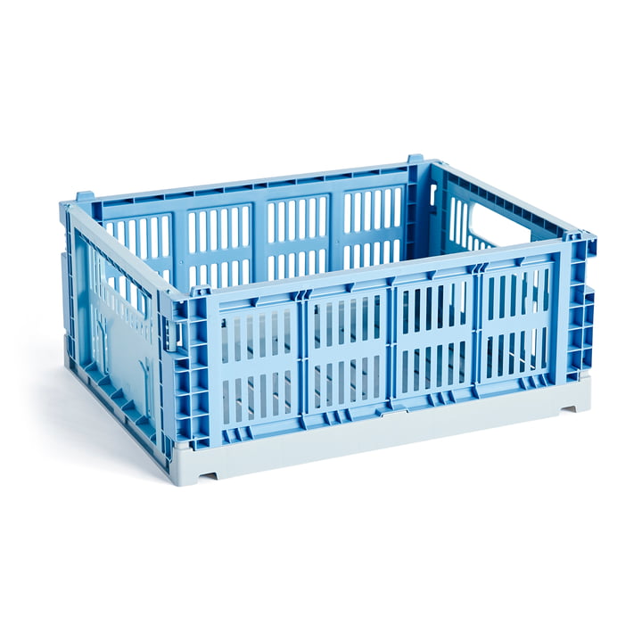 Colour Crate Mix M, 34,5 x 26,5 cm, sky blue, recycled by Hay