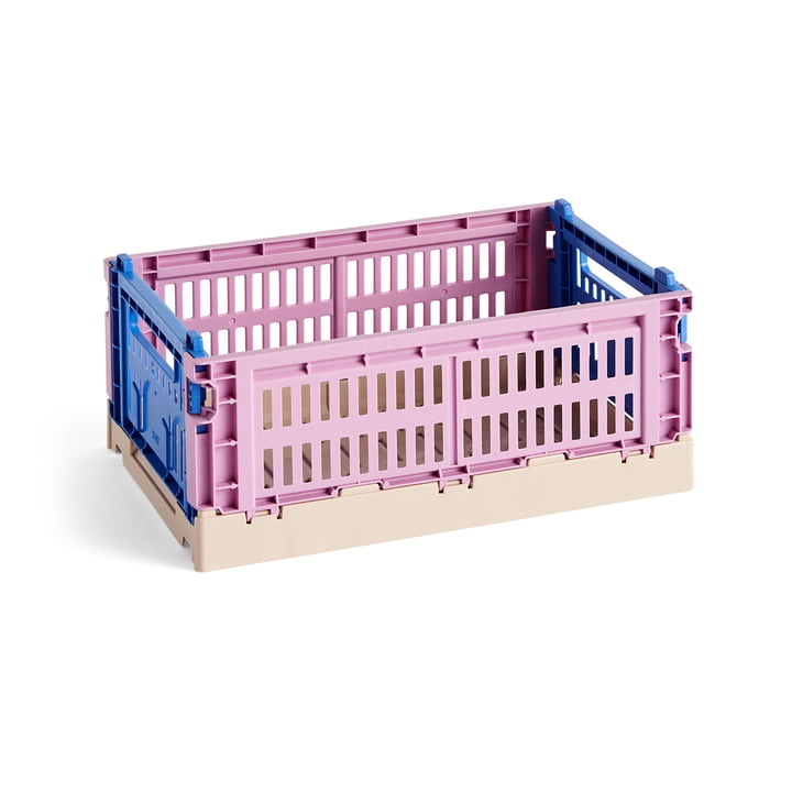 Colour Crate Mix basket S, 26.5 x 17 cm, dusty rose, recycled by Hay
