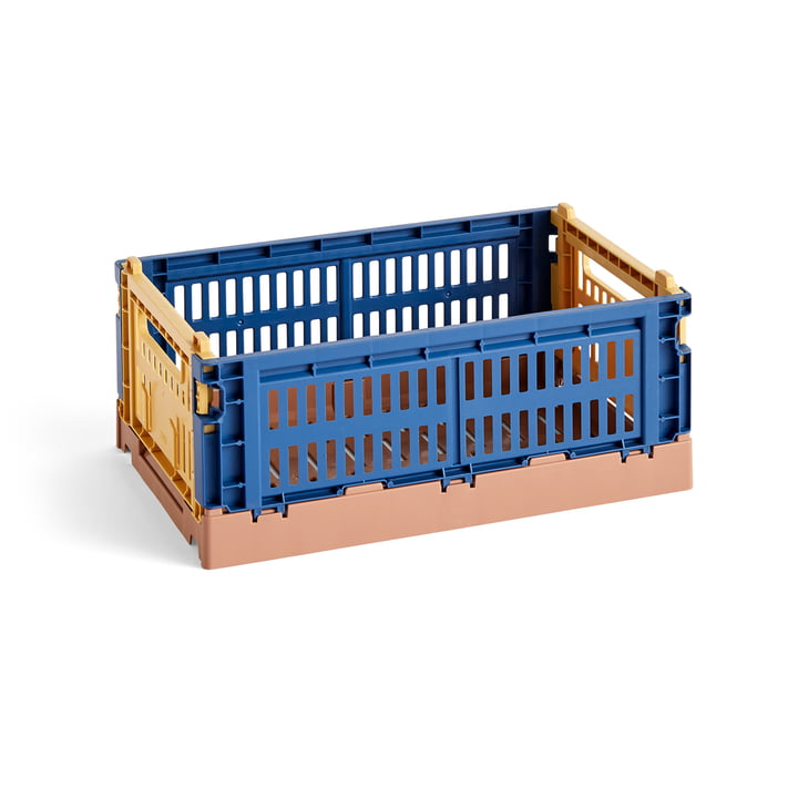 Colour Crate Mix basket S, 26.5 x 17 cm, dark blue, recycled by Hay