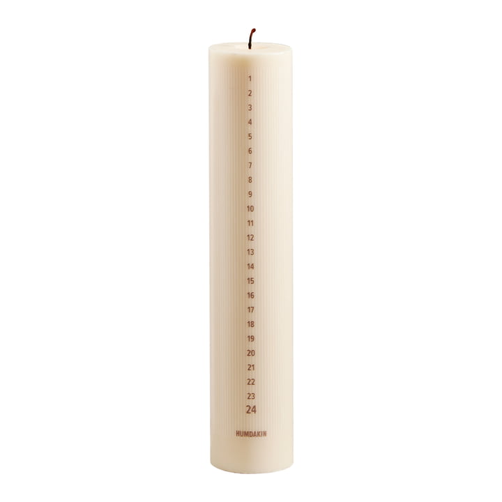 Advent candle, h 25 cm, shell from Humdakin