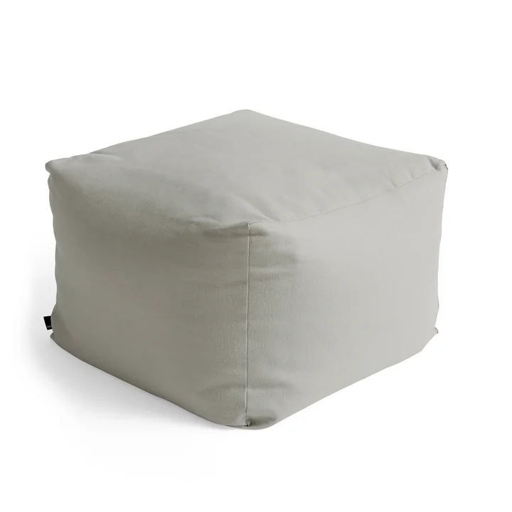 Planar Pouf, H 40 cm, light gray from HAY