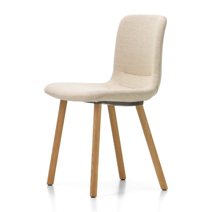HAL Soft Wood Chair from Vitra in finish natural oak, dumet ivory/melange