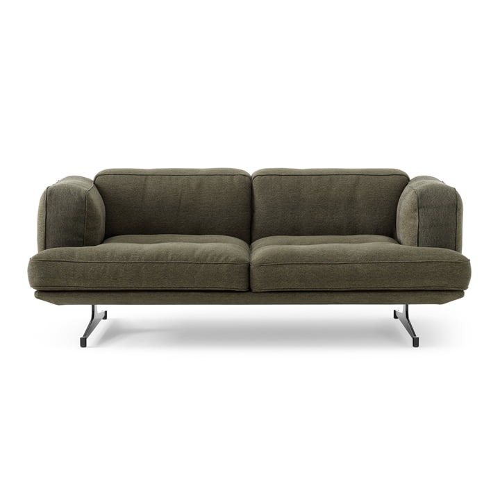 Inland Sofa AV22, 2-seater, moss green (Clay 014) from & Tradition