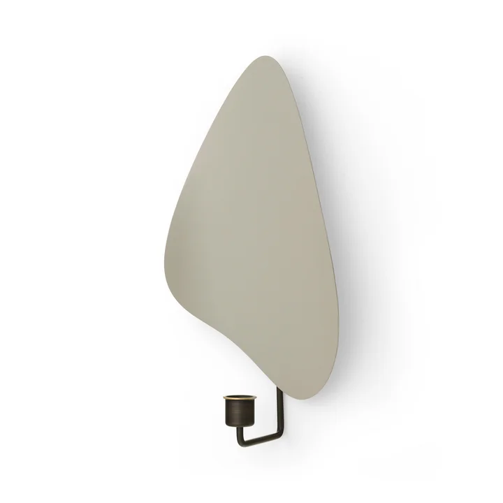 Flambeau Candlestick wall from Audo in the version gray / bronzed brass