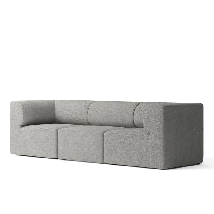 Eave 86 Sofa 3-seater from Audo in the finish bouclé / dark gray