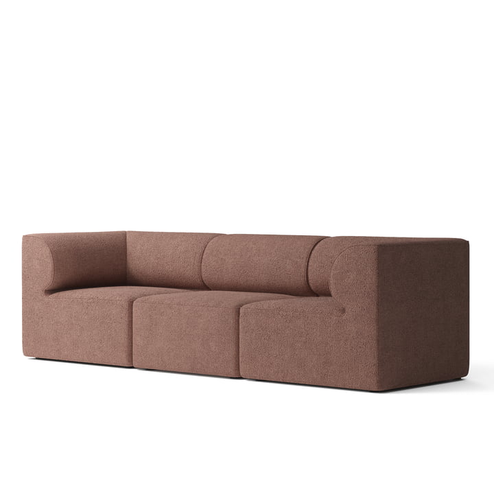 Eave 86 Sofa 3-seater from Audo in the finish bouclé / bordeaux