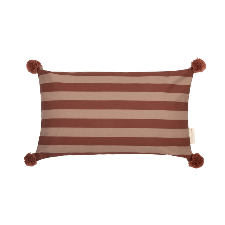 Majestic Cushion, rectangular of Nobodinoz in the finish brown / taupe