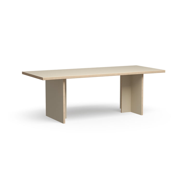 Dining table rectangular, 220 cm, cream from HKliving