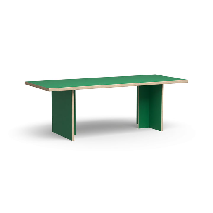 Dining table rectangular, 220 cm, green from HKliving