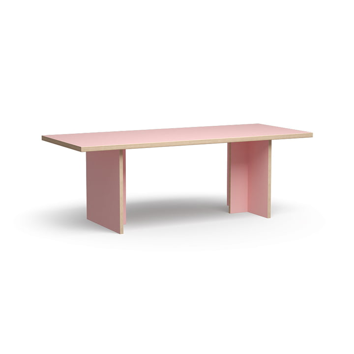 Dining table rectangular, 220 cm, pink from HKliving