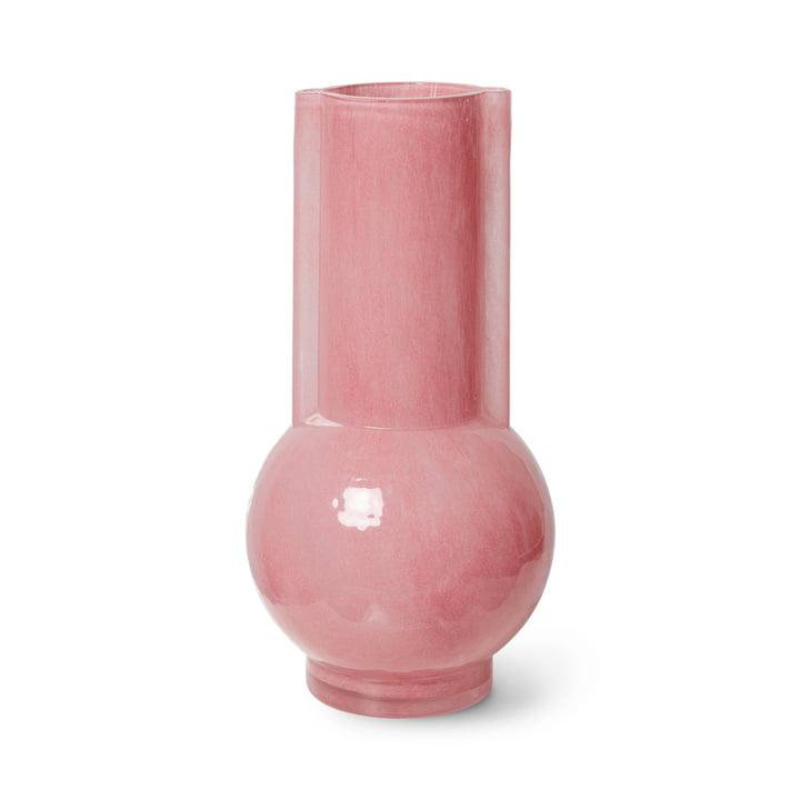 Glass vase, pink milky from HKliving