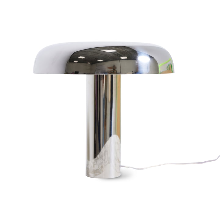 Mushroom Table lamp, chrome from HKliving