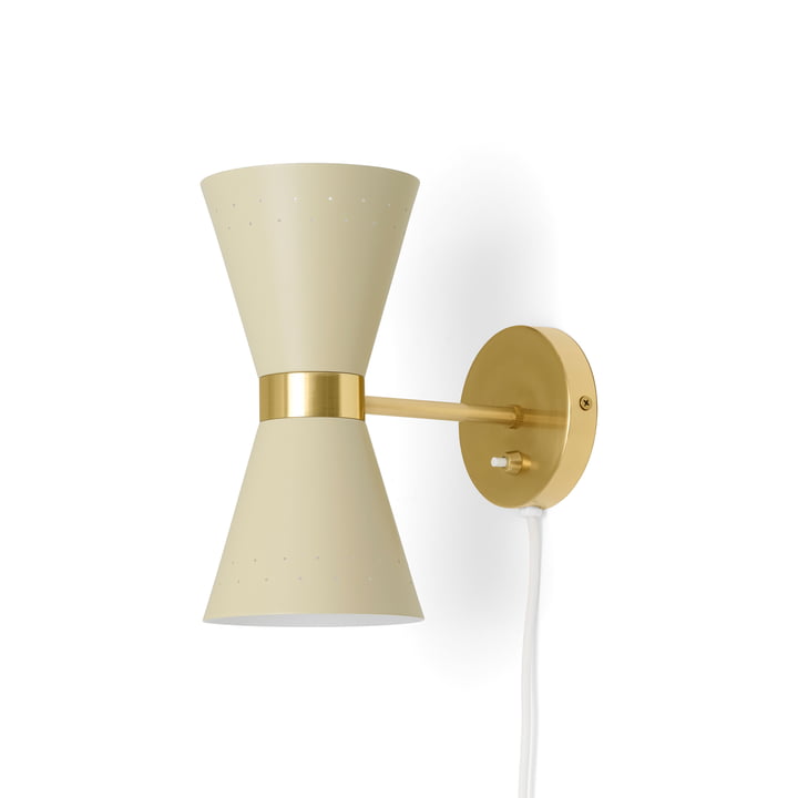 Collector wall lamp from Audo in the color cream
