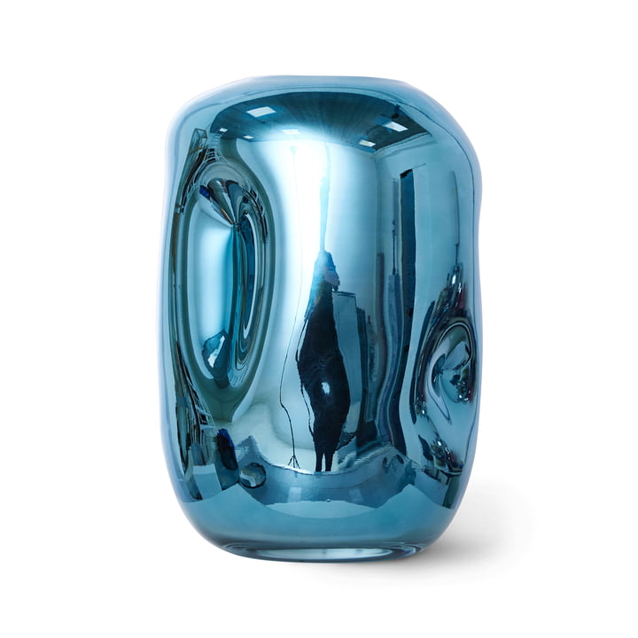 Objects Chrome Vase, blue from HKliving