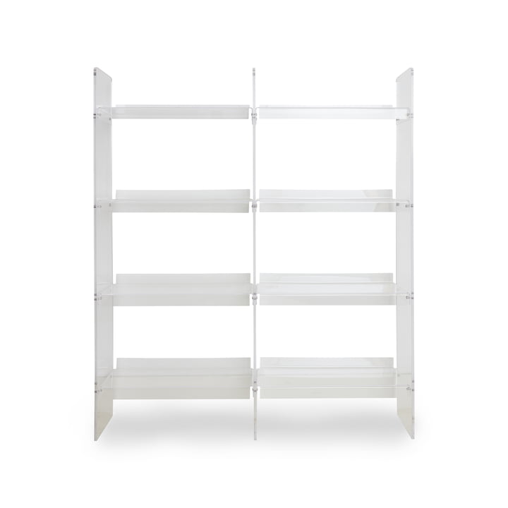 HKliving - Acrylic shelving system, clear / 160 cm