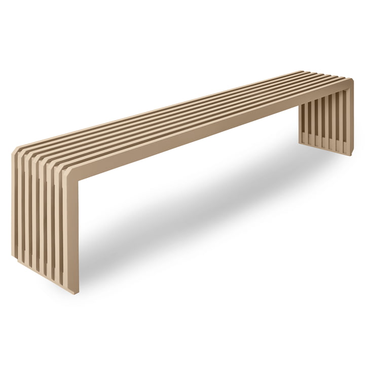 Slatted Bench 160 cm from HKliving in the finish sand
