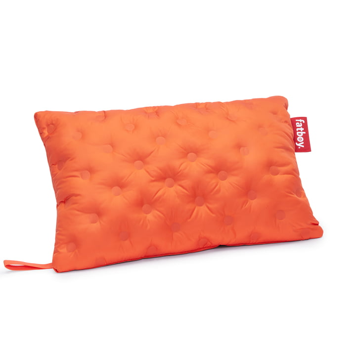 Hotspot Lungo cushion heatable from Fatboy in the version papaya