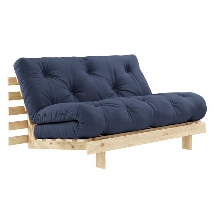 Roots Sofa bed from Karup in the finish natural pine / navy (737)