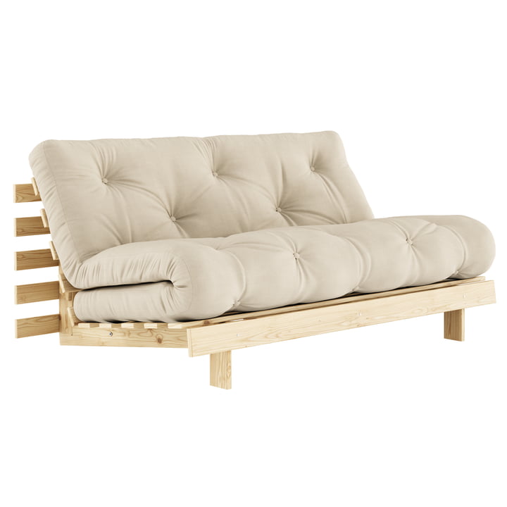 Roots Sofa bed from Karup in the finish natural pine / beige (747)