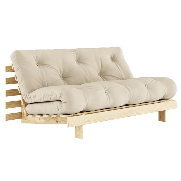 Roots Sofa bed from Karup in the version natural pine / beige (747)