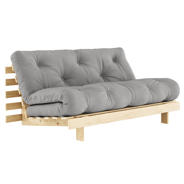 Roots Sofa bed from Karup in the finish natural pine / gray (746)