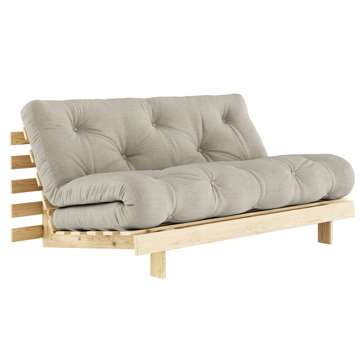 Roots Sofa bed from Karup in the finish natural pine / linen (914)