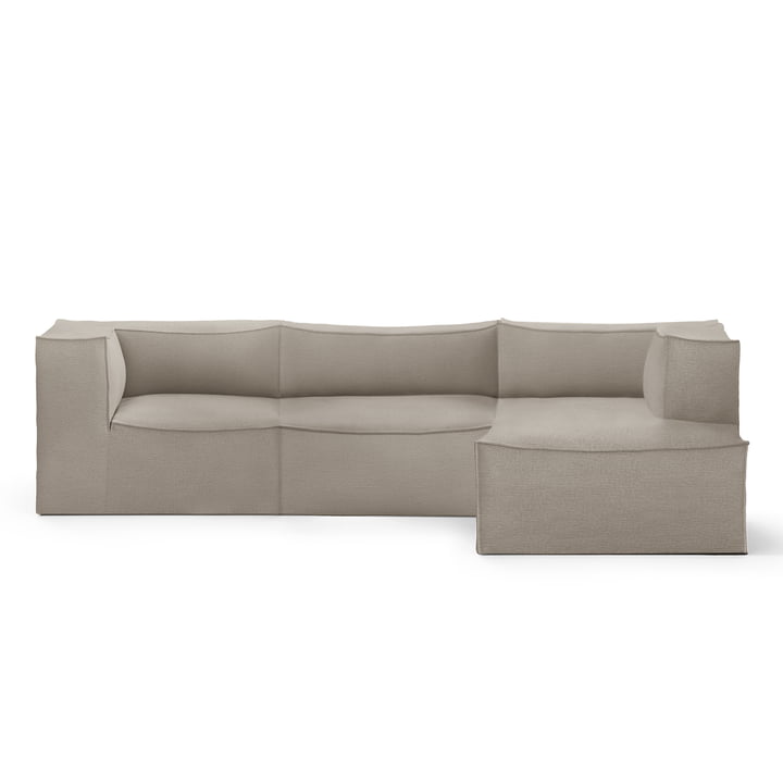 Catena 3 seater sofa in the finish Cotton Linen, natural