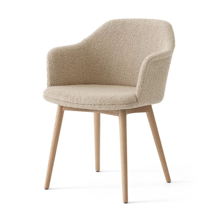 & Tradition - Rely HW79 armchair, frame oak / beige (Karakorum 003)
