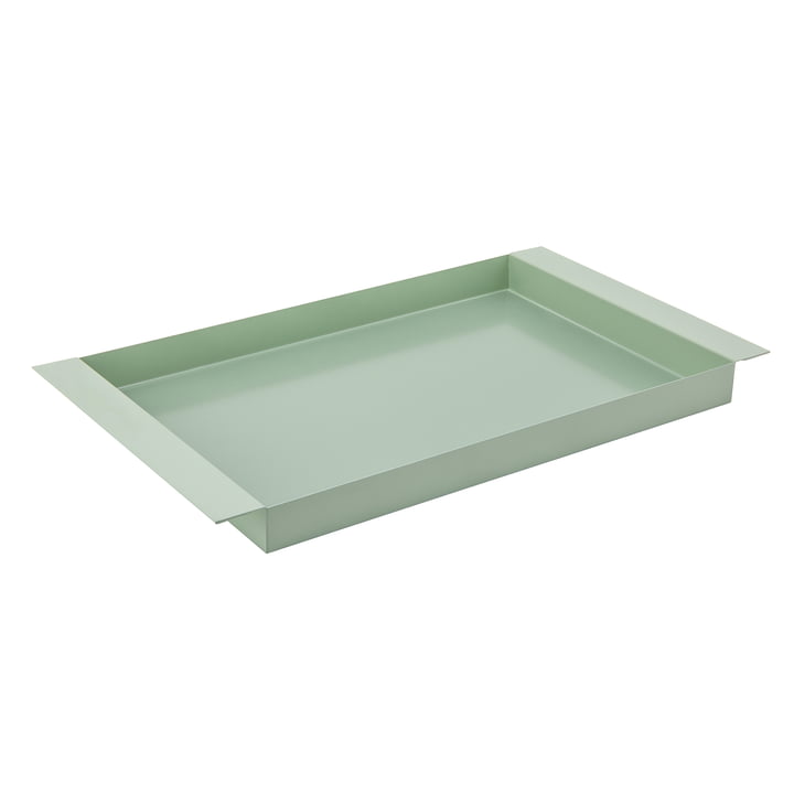 Rio Metal tray large from Remember in aquamarine finish