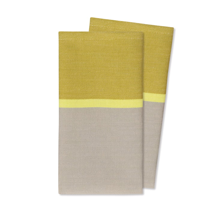 Cotton napkins from Remember in the design lime