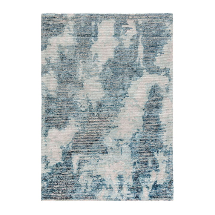 Erode Carpet from Ligne Pure in the version blue / multicolored