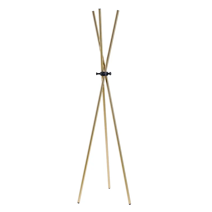 Sticks Livingstone coat rack in the color brass