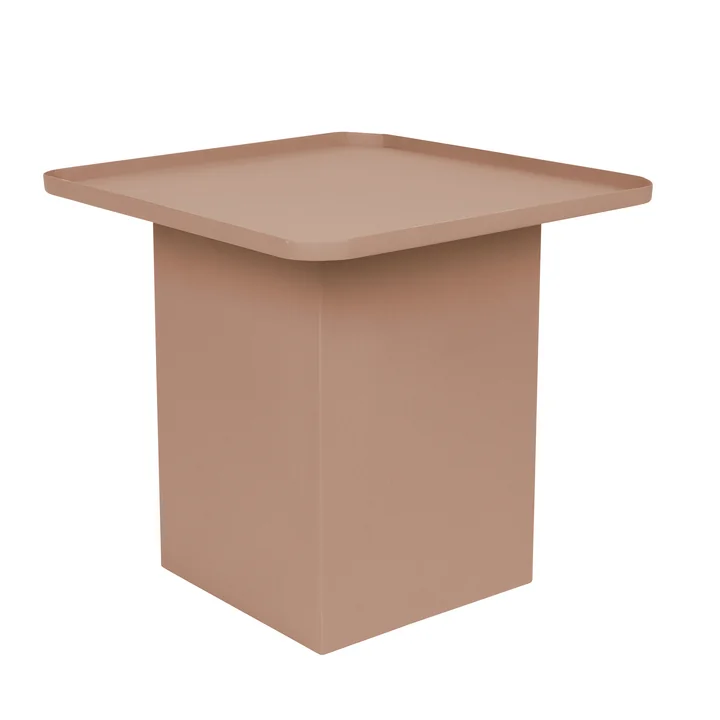 Shade Livingstone side table in the finish rose