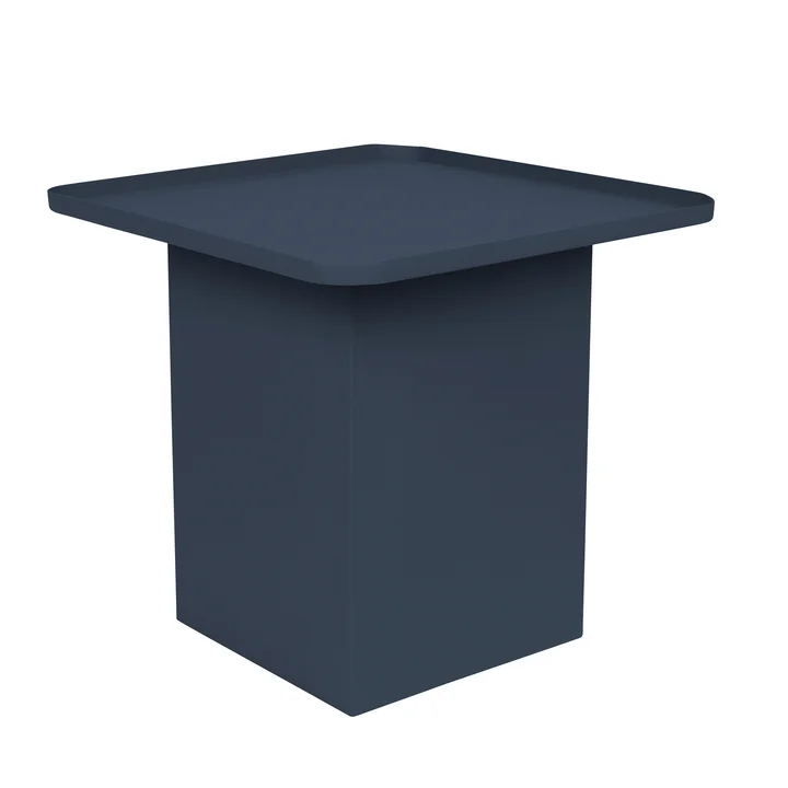 Shade Livingstone side table in blue finish